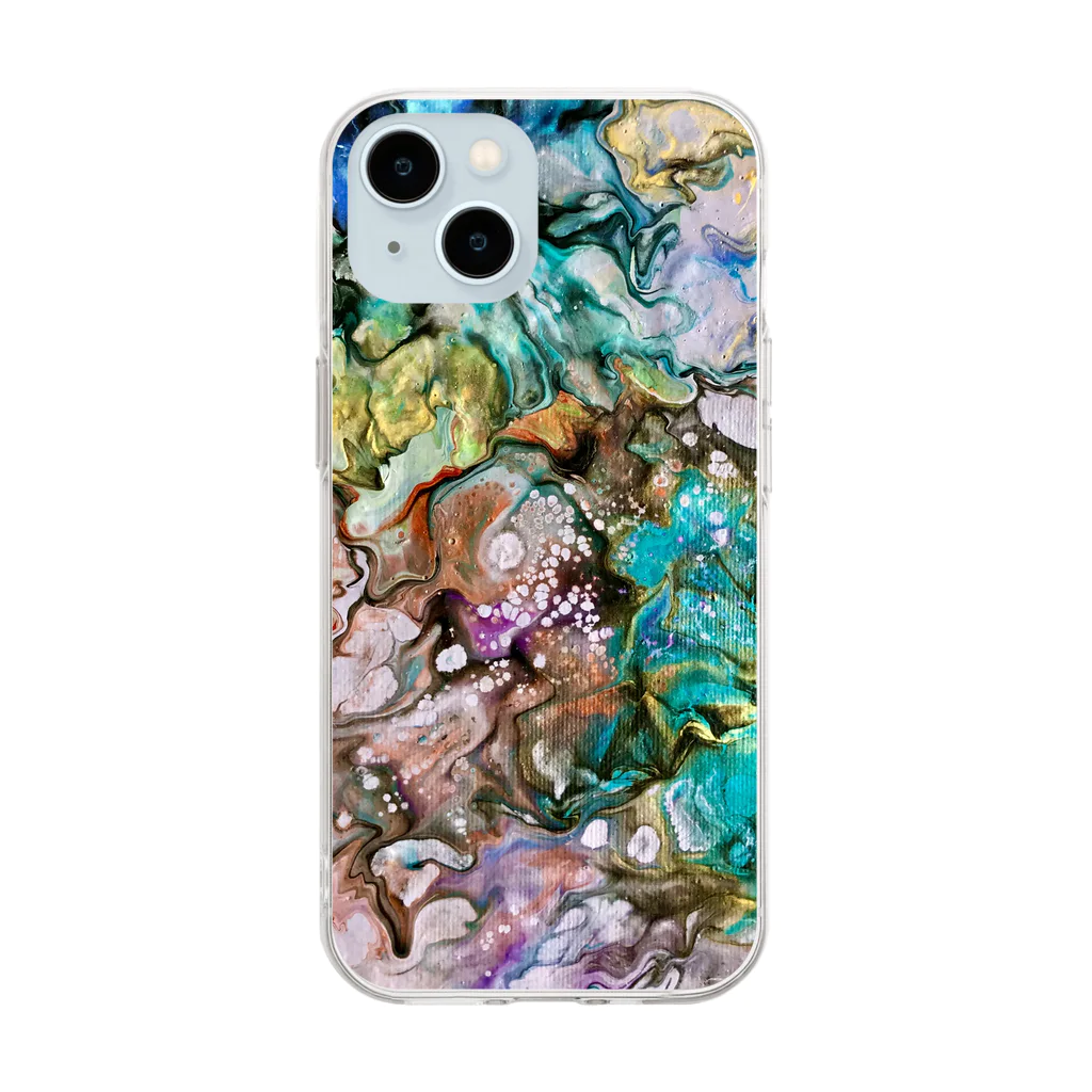 彩雲のKOUSEKI Soft Clear Smartphone Case