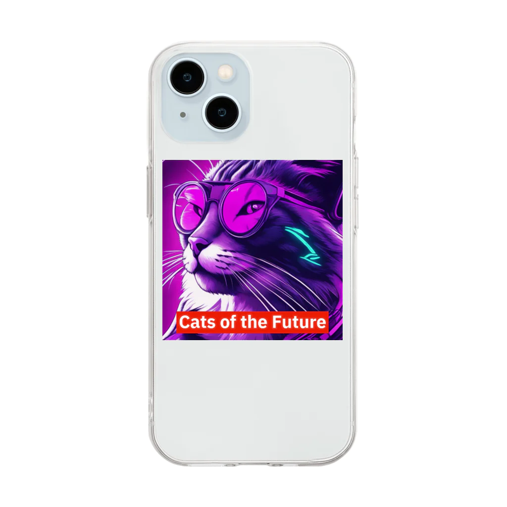 THE NOBLE LIGHTのCats of the Future ソフトクリアスマホケース