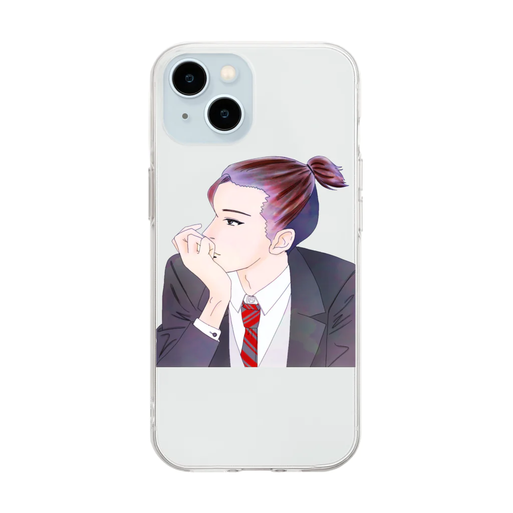 詩川呉服店の横から詩川 Soft Clear Smartphone Case