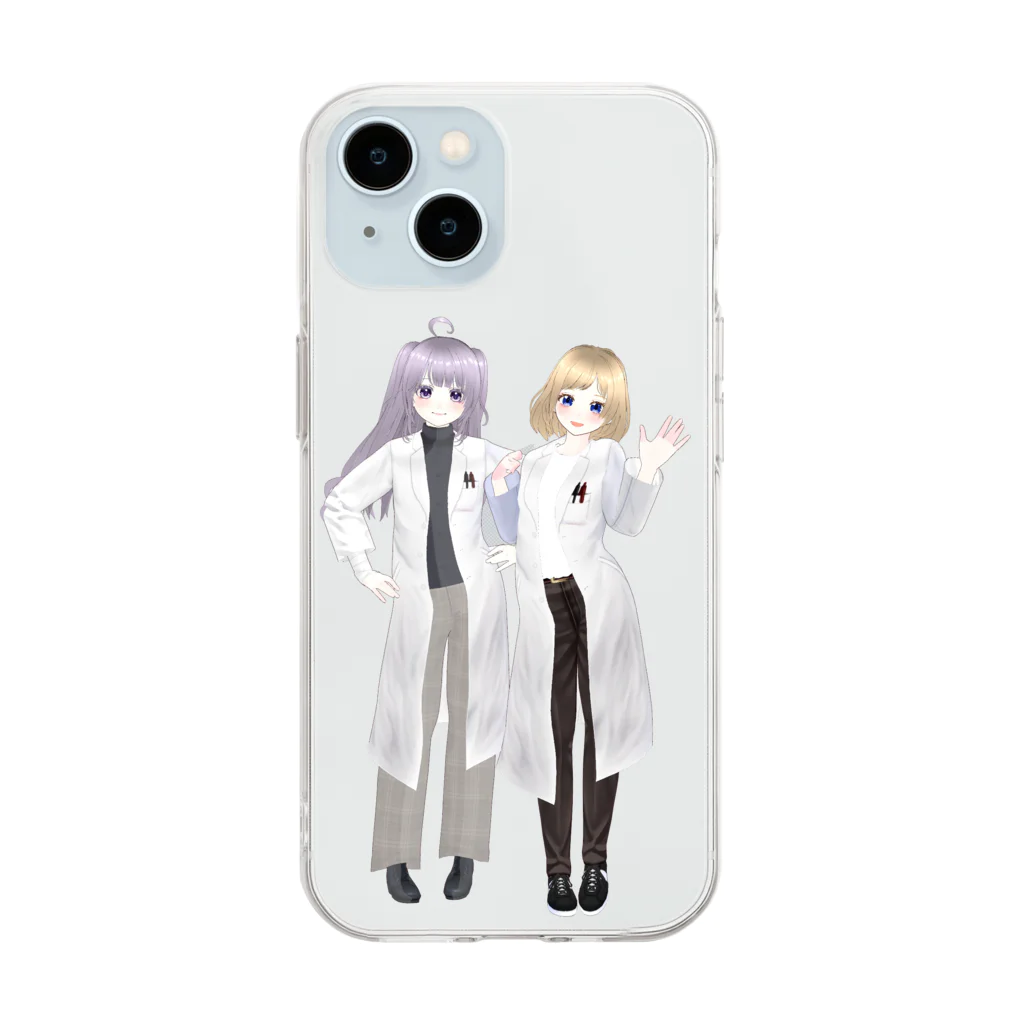 理系の掟ちゃん。のINTP×ESFP(白衣ver) Soft Clear Smartphone Case