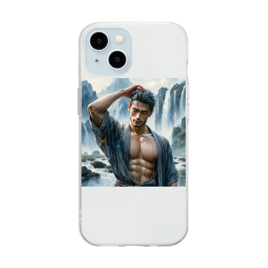 KyleのLGPTQを支持する筋肉マン Soft Clear Smartphone Case