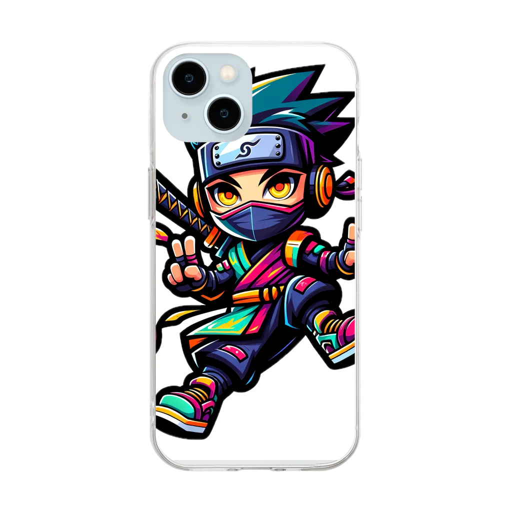 rsrsrsrsrの“Digital Ninja” Soft Clear Smartphone Case