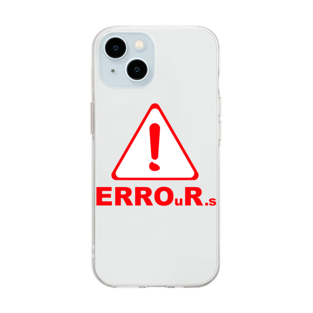 Our.s SUZURI店のERROuR.s Soft Clear Smartphone Case