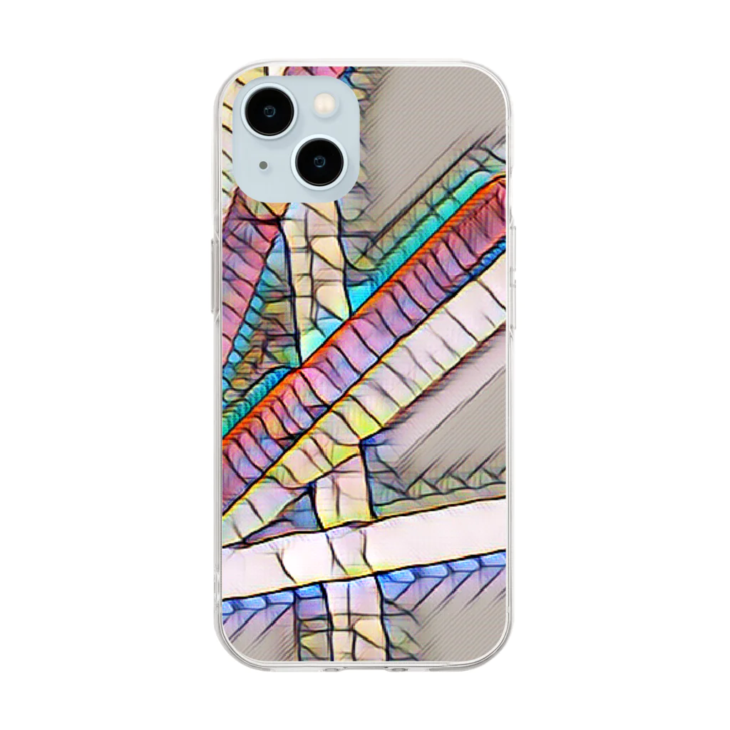 NaROOMの【Abstract Design】No title - Mosaic🤭 Soft Clear Smartphone Case