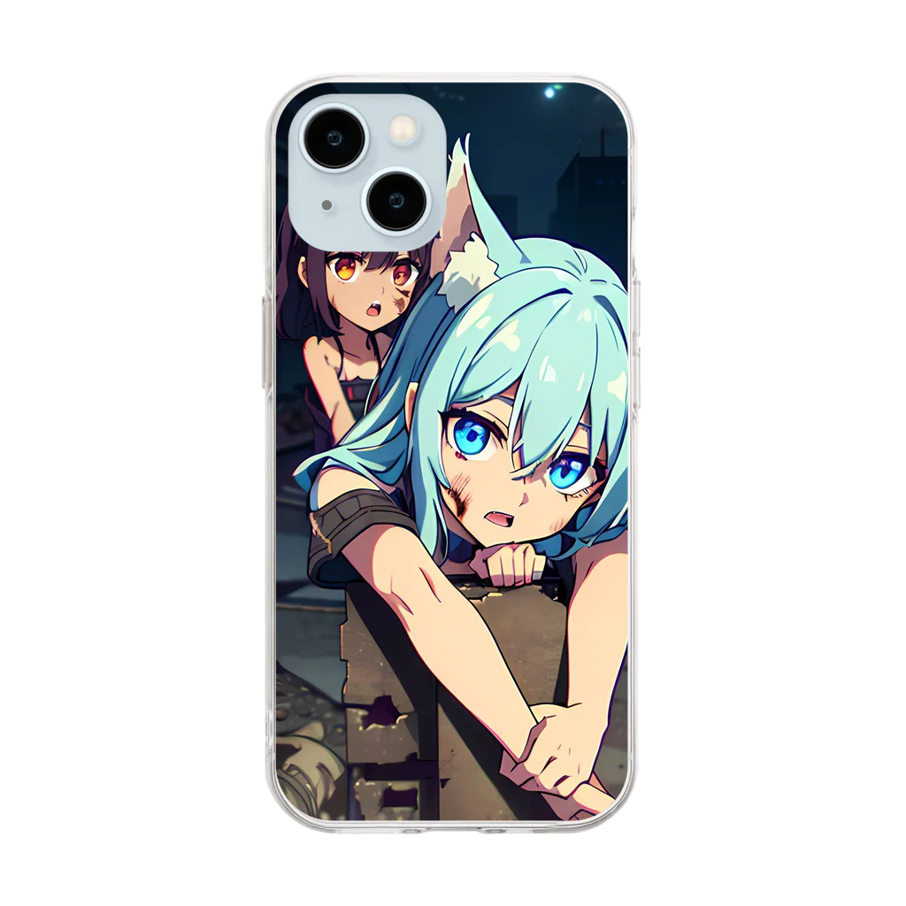 ほっこりアニメマートのゾンビィ～8 Soft Clear Smartphone Case