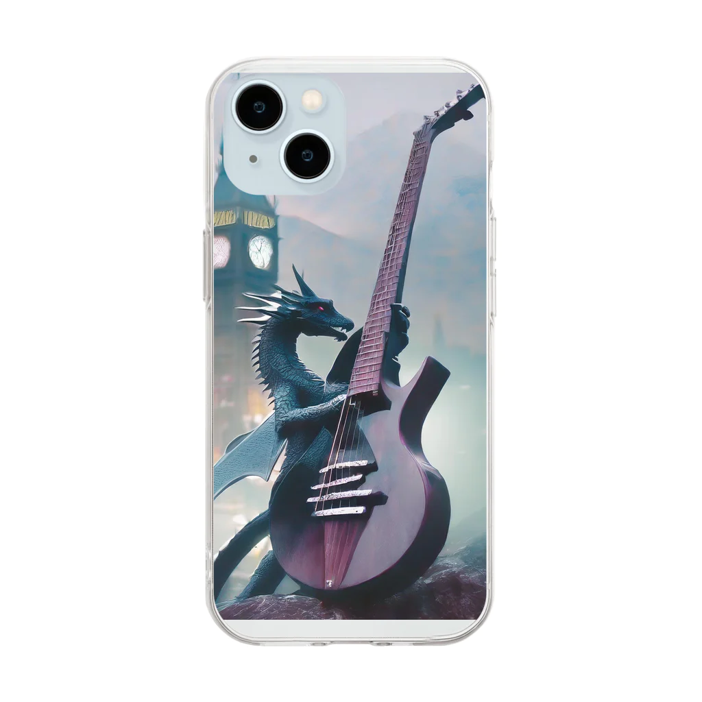 Audio Travellersのドラゴン・ギグ Soft Clear Smartphone Case