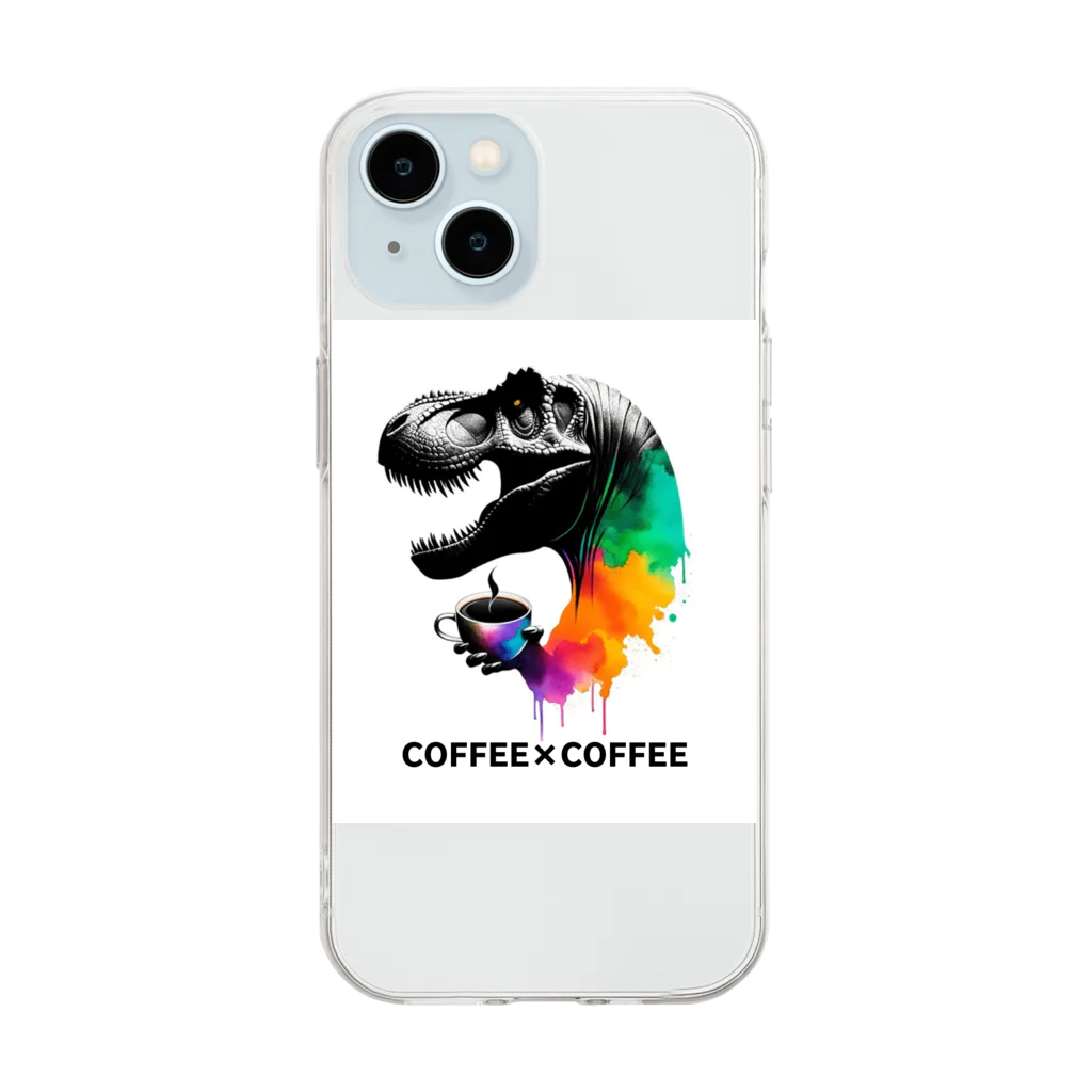 ディノアートラボ✴︎DINO ART LABの COFFEE×COFFEE Soft Clear Smartphone Case