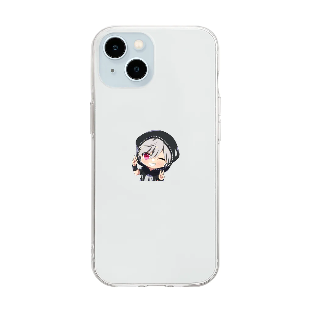 シャチGAMES_新人Vtuberのシャチ　アイテムズ Soft Clear Smartphone Case