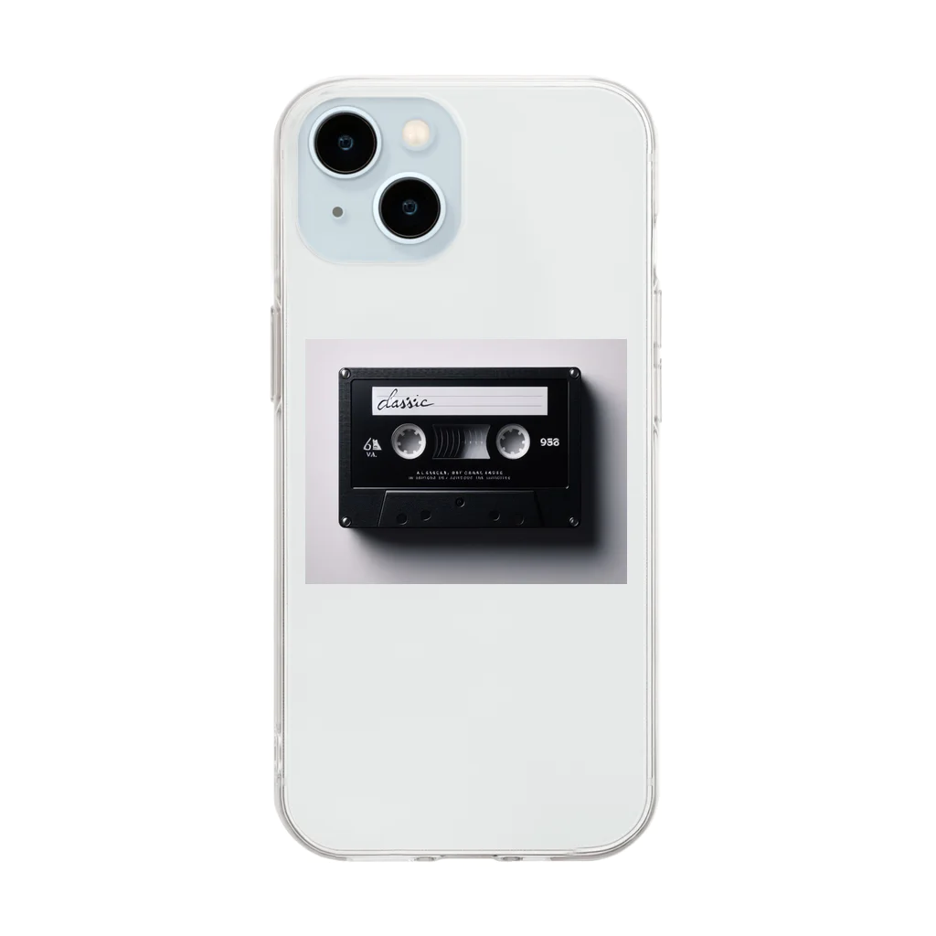 azul-Kのカセット Soft Clear Smartphone Case