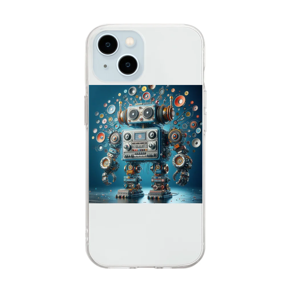 show0504のロボット Soft Clear Smartphone Case