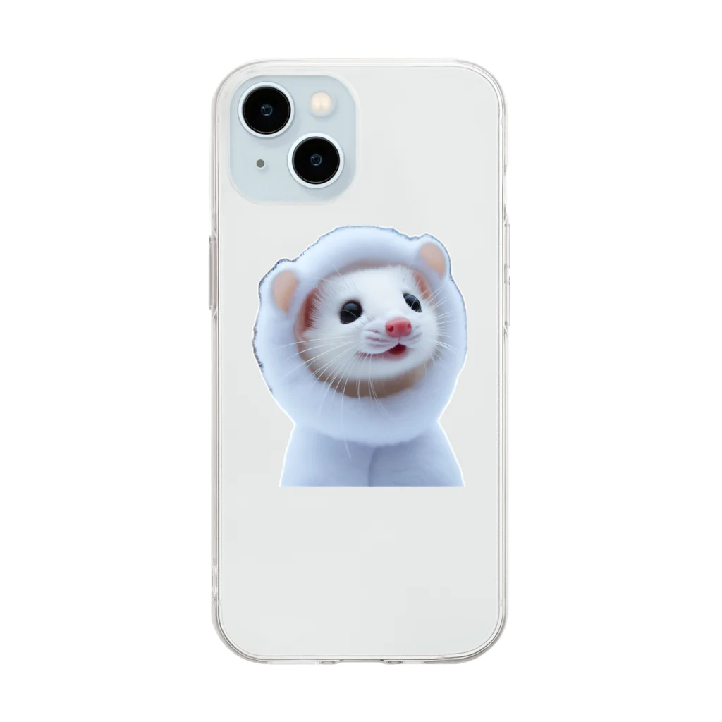 HaIMaRuKoのイタチ　イん　いたち Soft Clear Smartphone Case