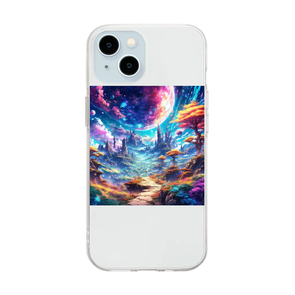 moon star ☪︎の異空間3 Soft Clear Smartphone Case