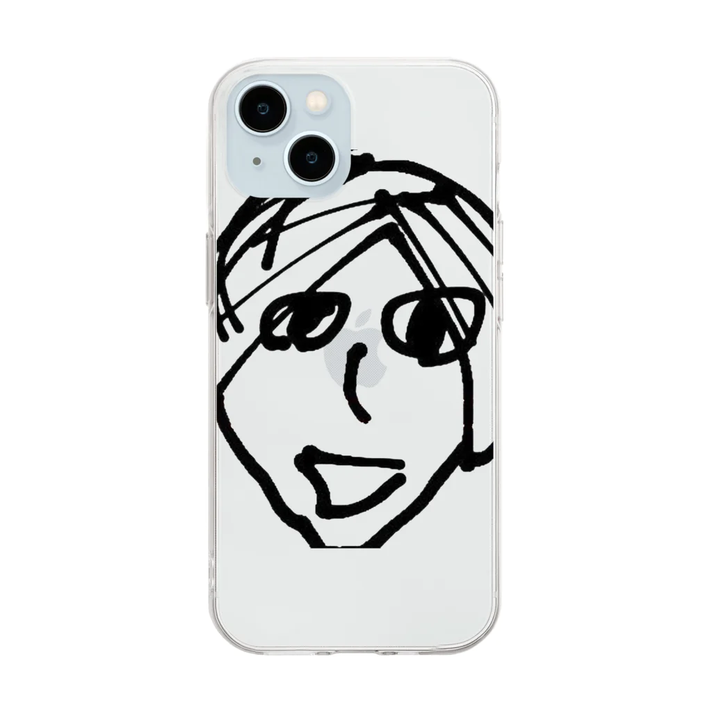 くらっくすまーぶるのどらまーけんしんくんのこうしきぐっずやさんのけんしんくん Soft Clear Smartphone Case