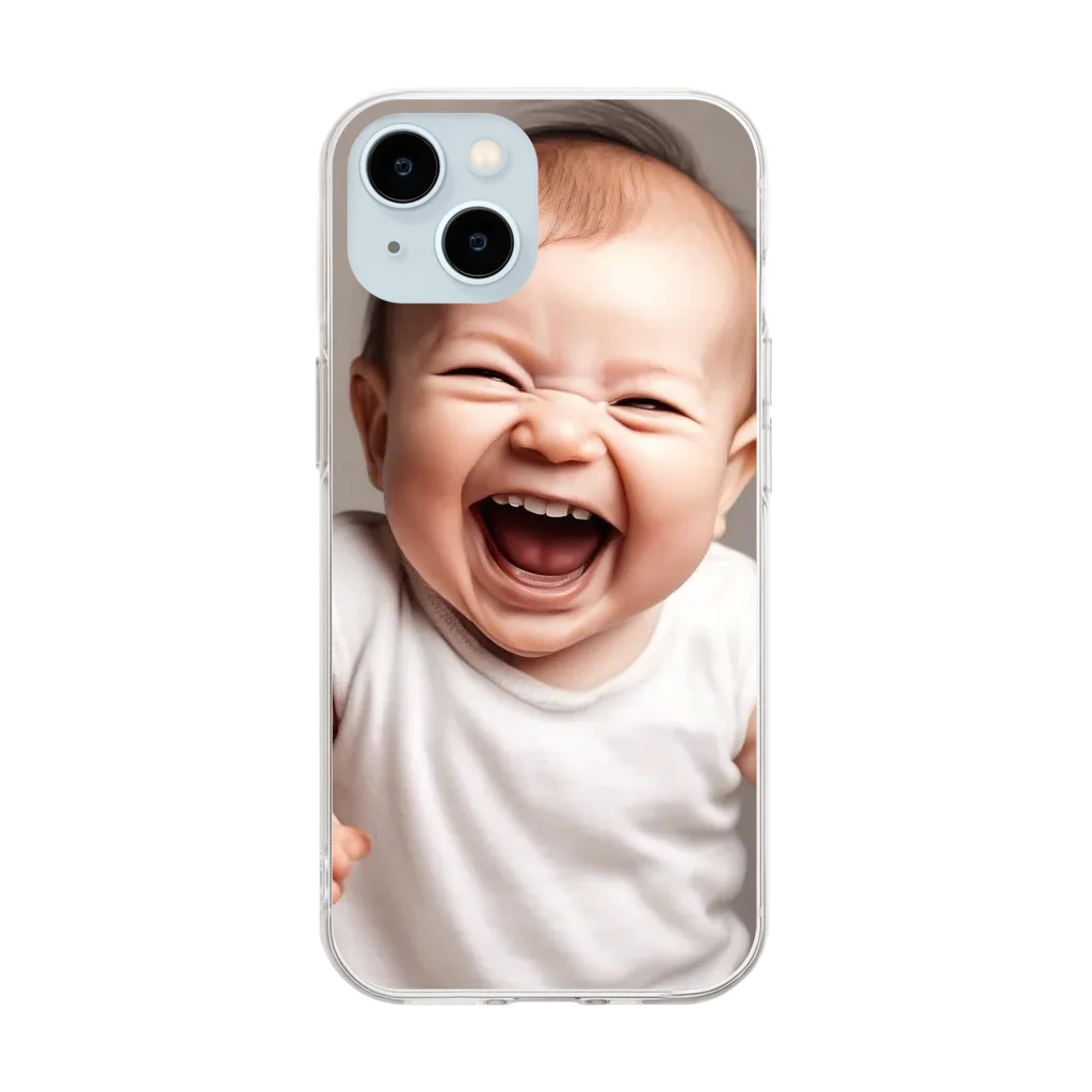 supportの赤ちゃんの一言！ Soft Clear Smartphone Case