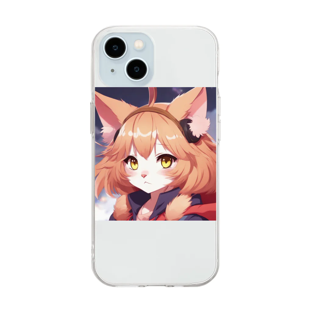 Kray1116のネベロングの猫 Soft Clear Smartphone Case