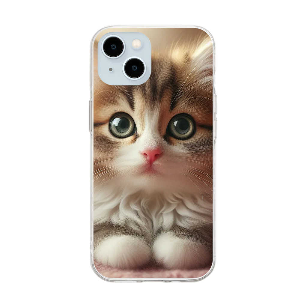 hakutaka289の可愛い猫（数量限定） Soft Clear Smartphone Case