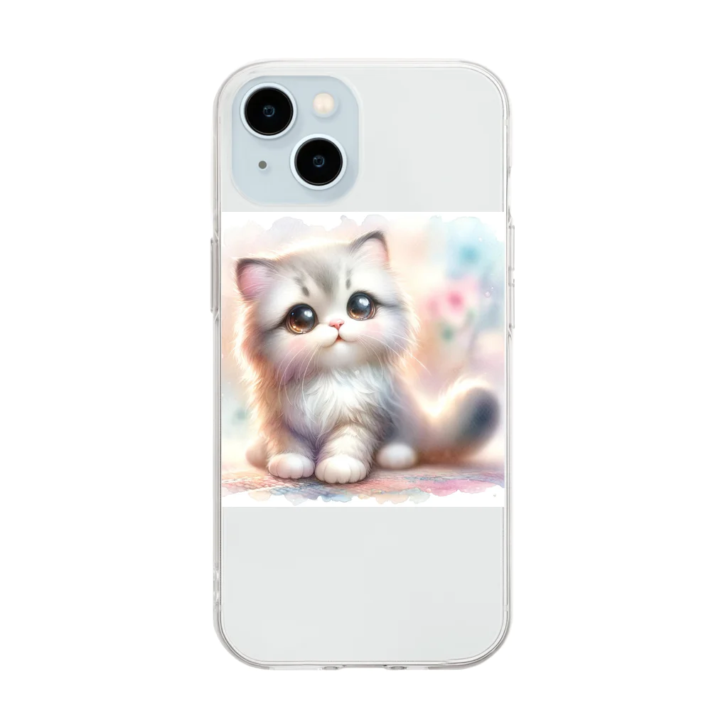 ゴト師のねこ太 Soft Clear Smartphone Case