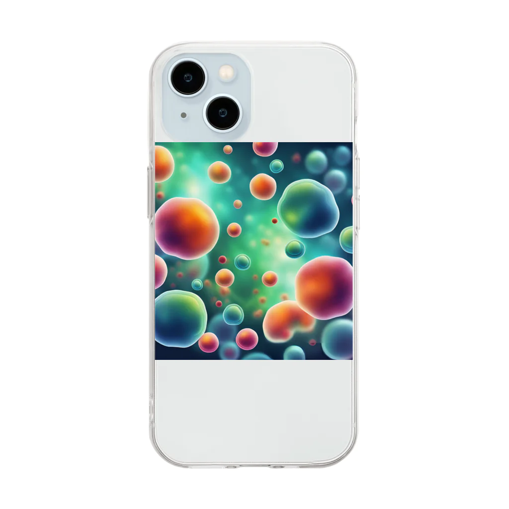 NAO6655の泡 Soft Clear Smartphone Case