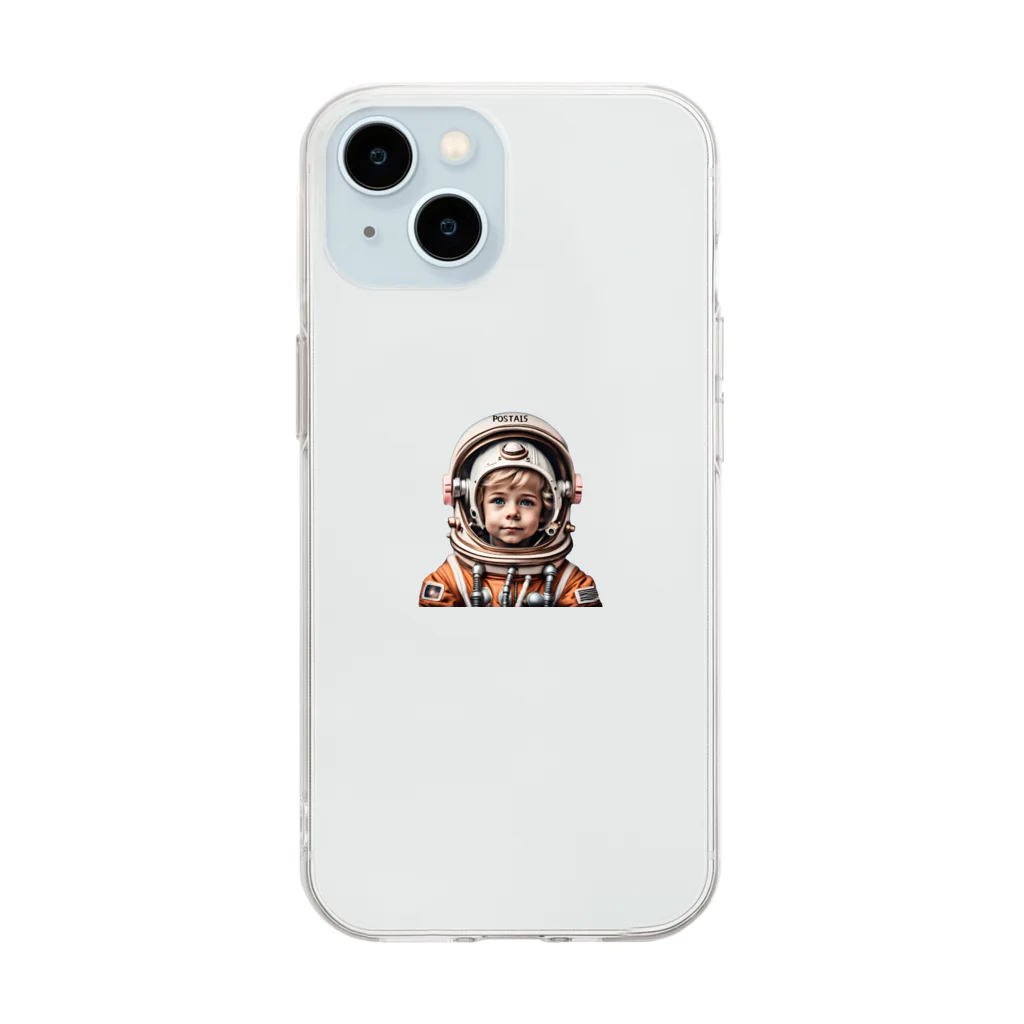 POSTA15の宇宙冒険隊　カイト Soft Clear Smartphone Case