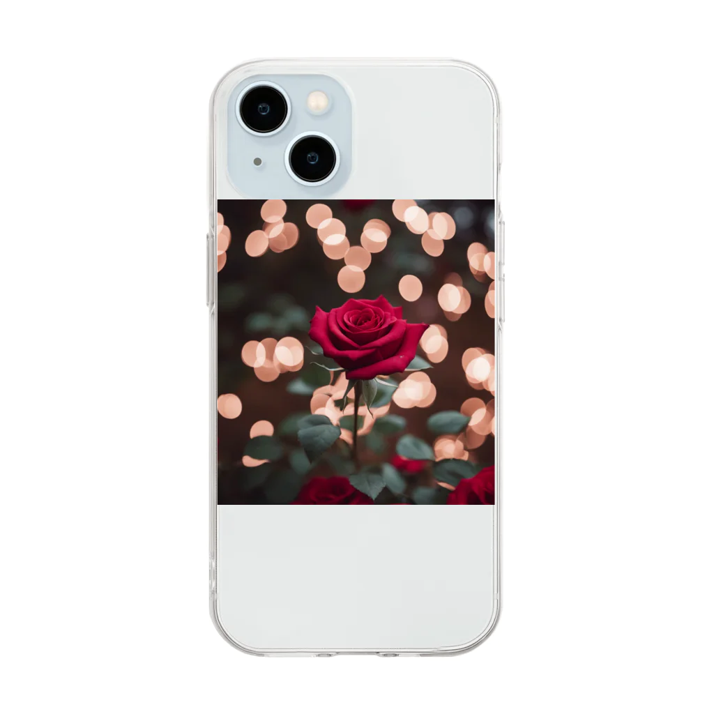 Moda Venusの薔薇 Soft Clear Smartphone Case