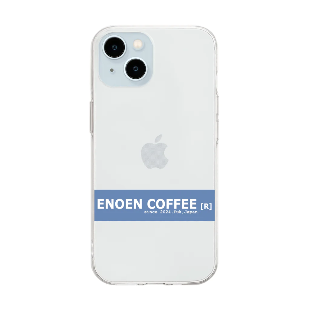 ENOEN-COFFEE-ROASTERYのENOENボックスロゴ Soft Clear Smartphone Case