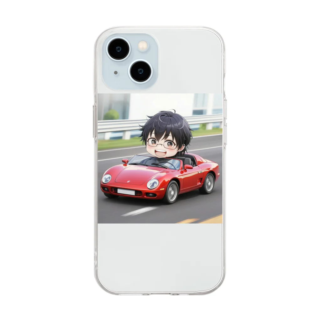 なお（ｻﾗﾘｰﾏﾝ）＠AI使って情報発信中のオープンカードライブ＠サラリーマン Soft Clear Smartphone Case