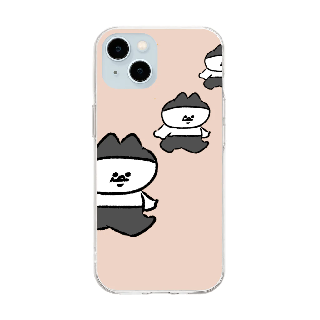 えびふらいのみせのねこのスマホケース Soft Clear Smartphone Case