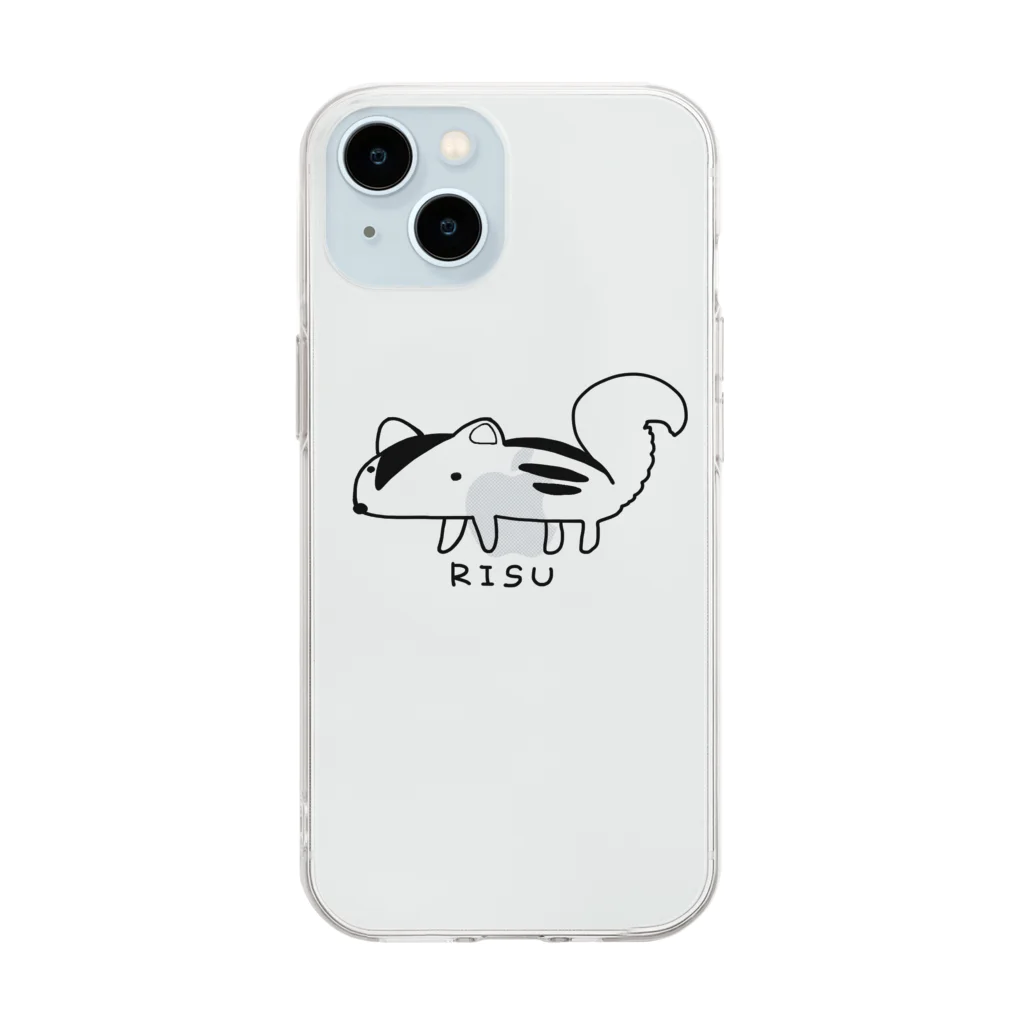 天野屋のRISUつん Soft Clear Smartphone Case