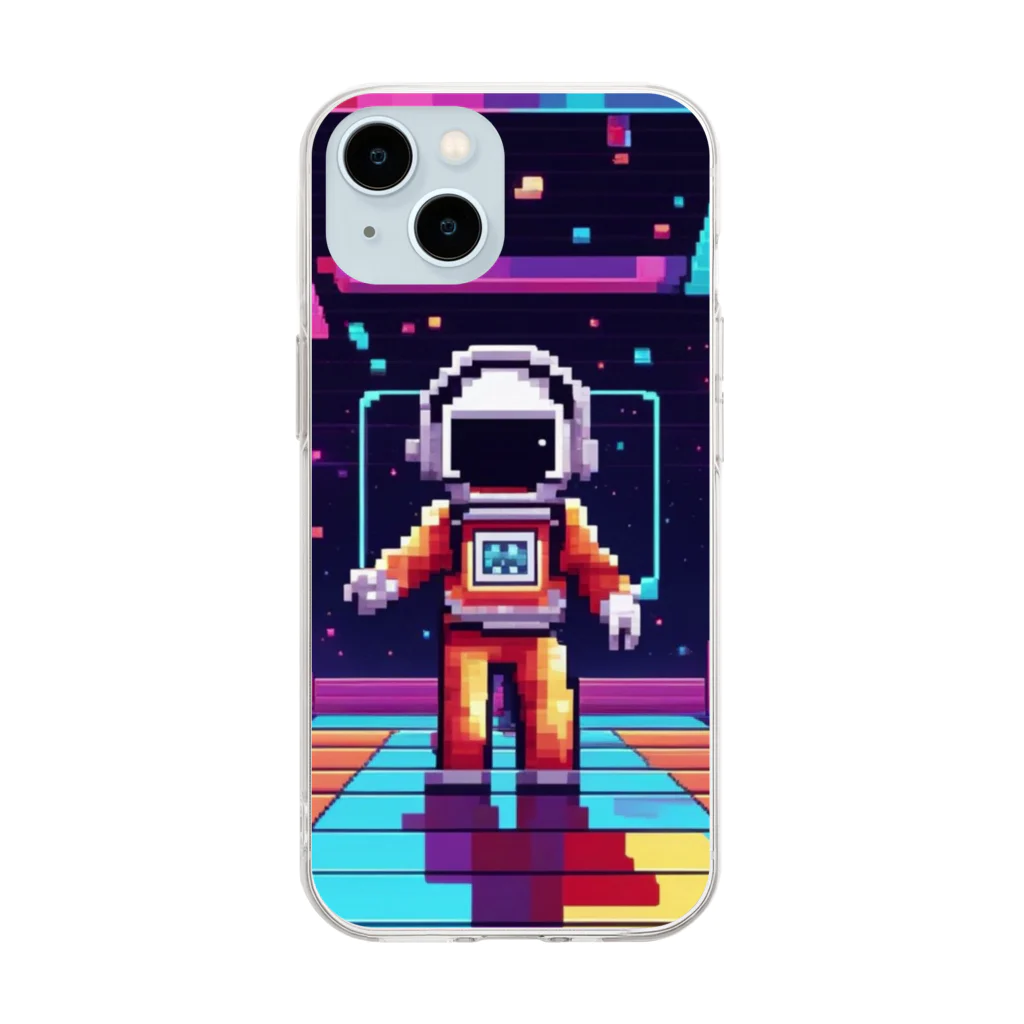 jsaofsjofaakoの宇宙船の中のダンスフロア Soft Clear Smartphone Case