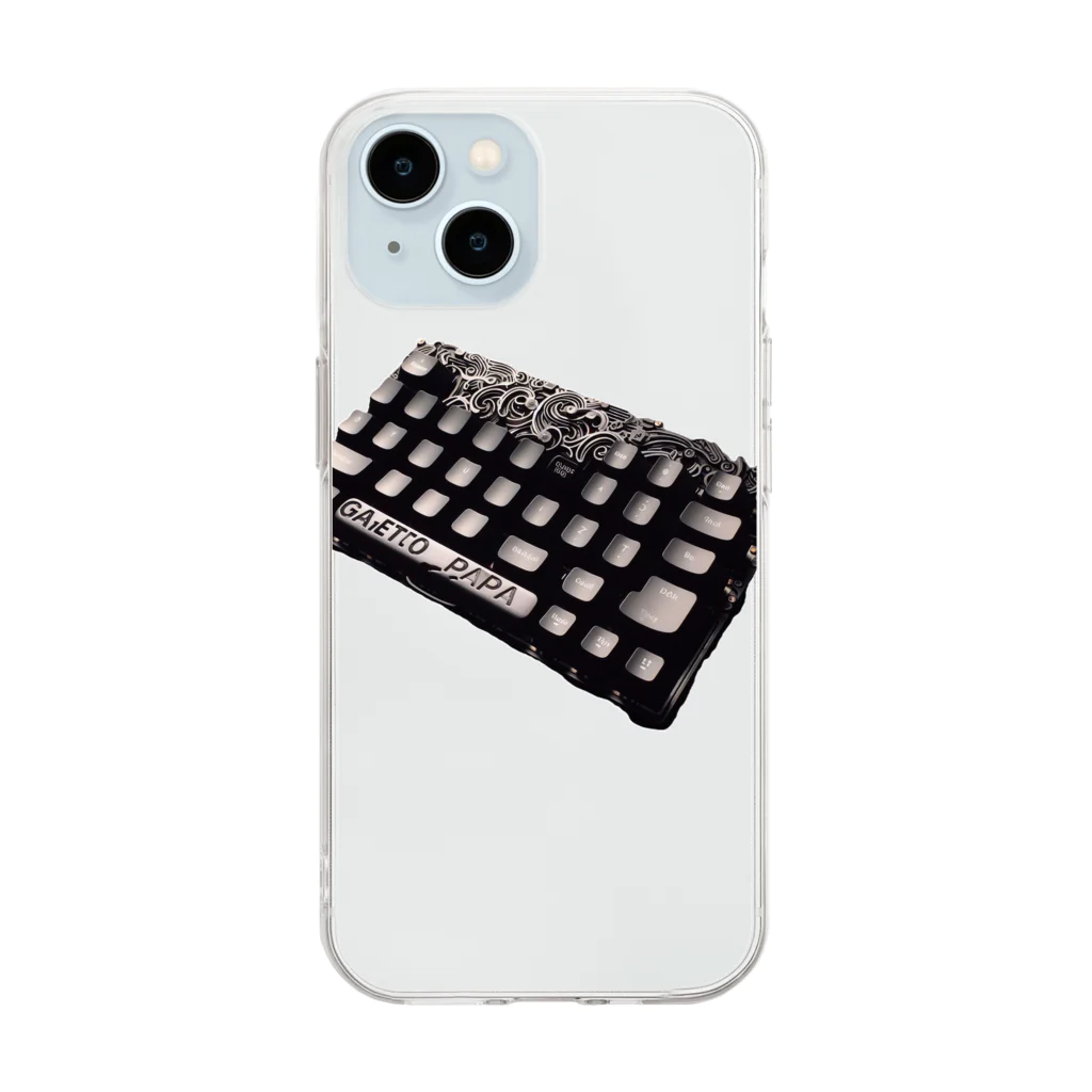 gajetto_papaのgajetto_papaキーボード Soft Clear Smartphone Case