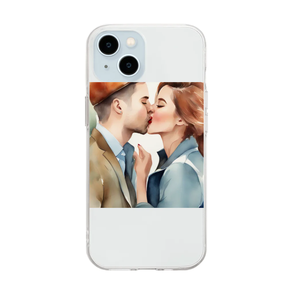 メアリーの「恋人のキス」 Soft Clear Smartphone Case