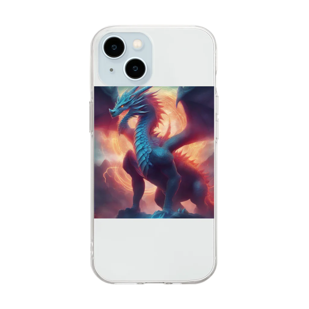 sisinryuuの青龍1 Soft Clear Smartphone Case