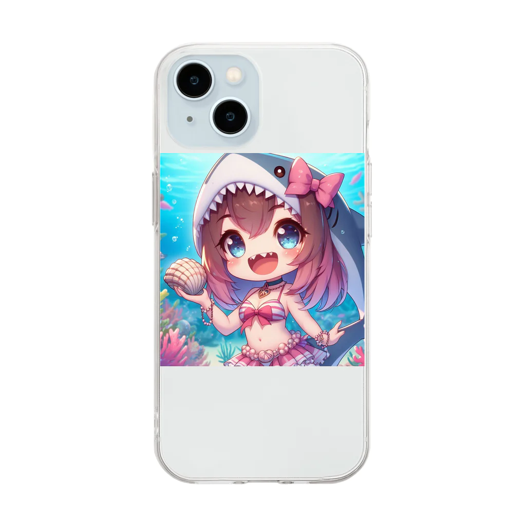 kazyan88のメグちゃん Soft Clear Smartphone Case