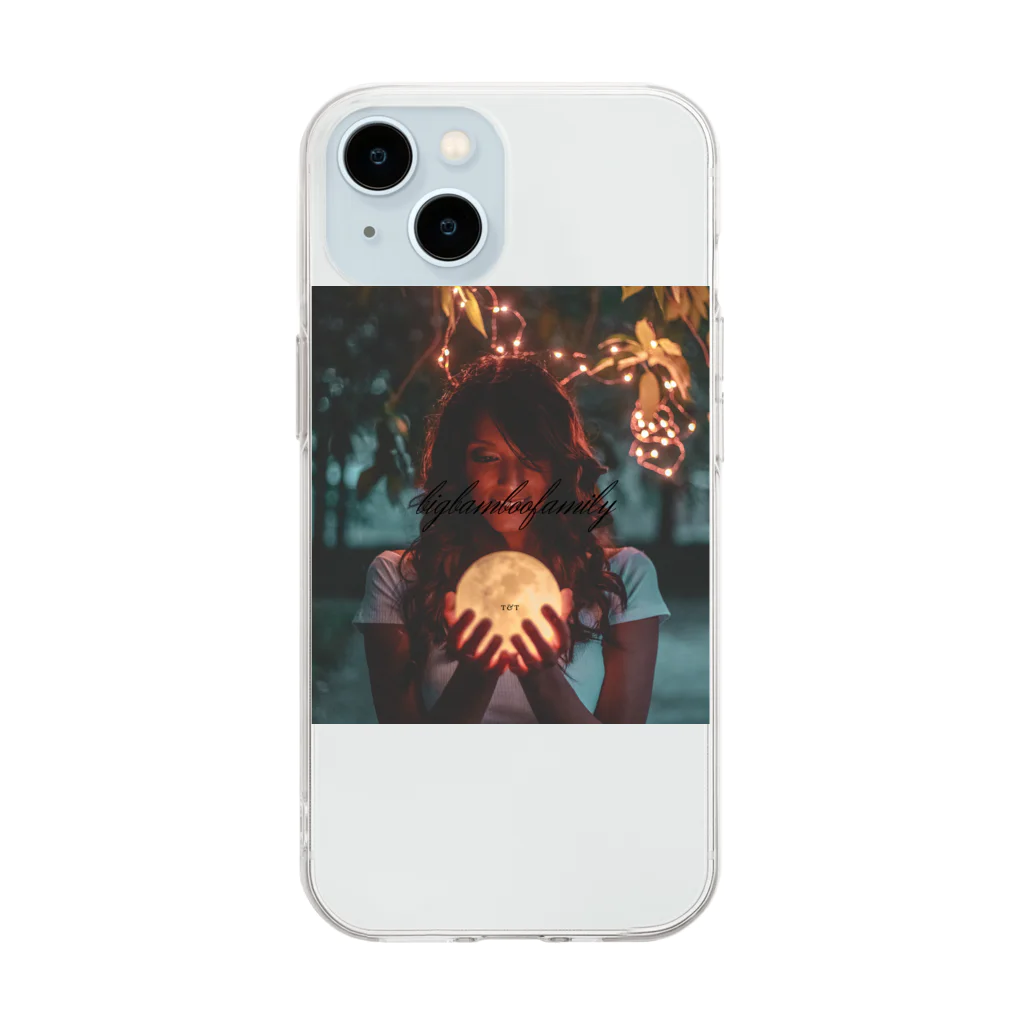 bigbamboofamilyの bigbamboofamily Soft Clear Smartphone Case