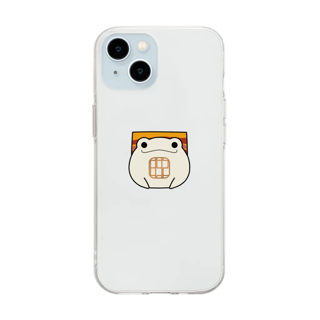 892の角煮まん蛙さん Soft Clear Smartphone Case