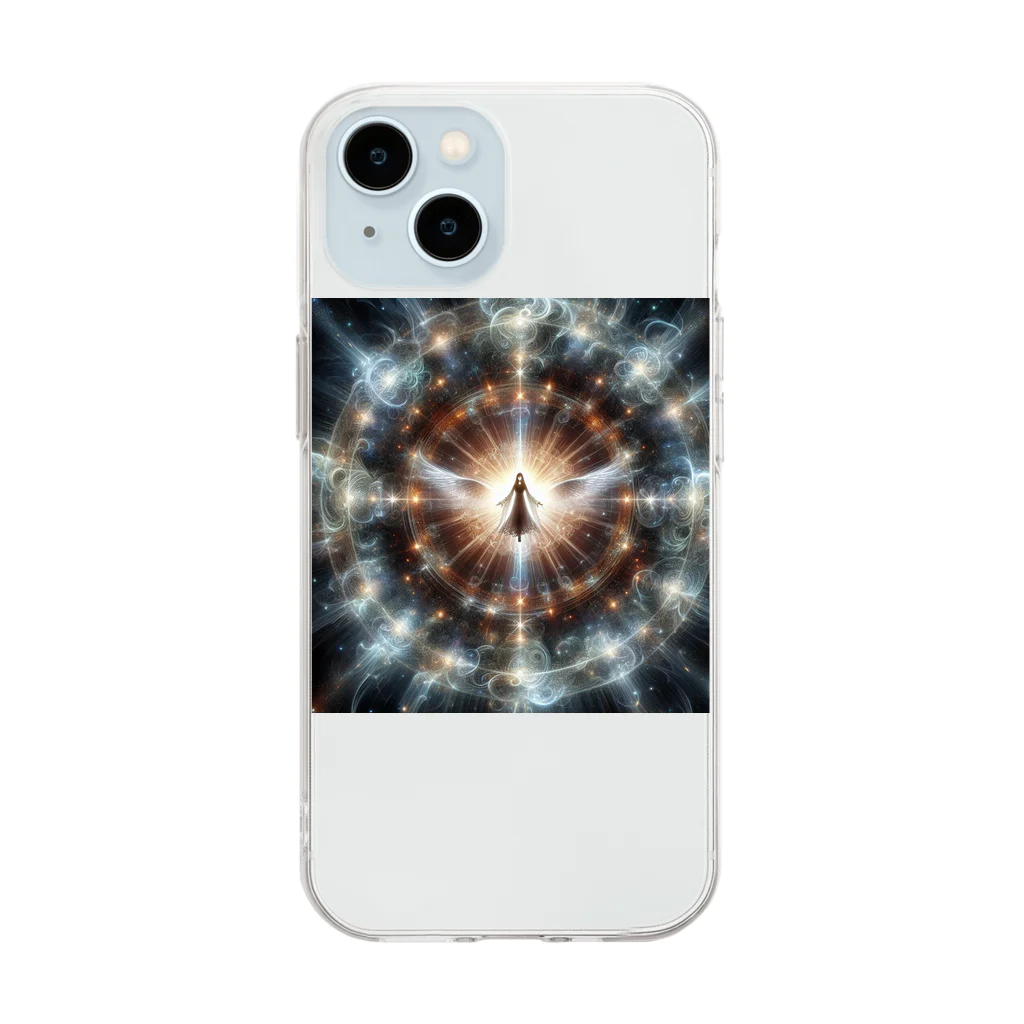 Surplusの宇宙エネルギー Soft Clear Smartphone Case