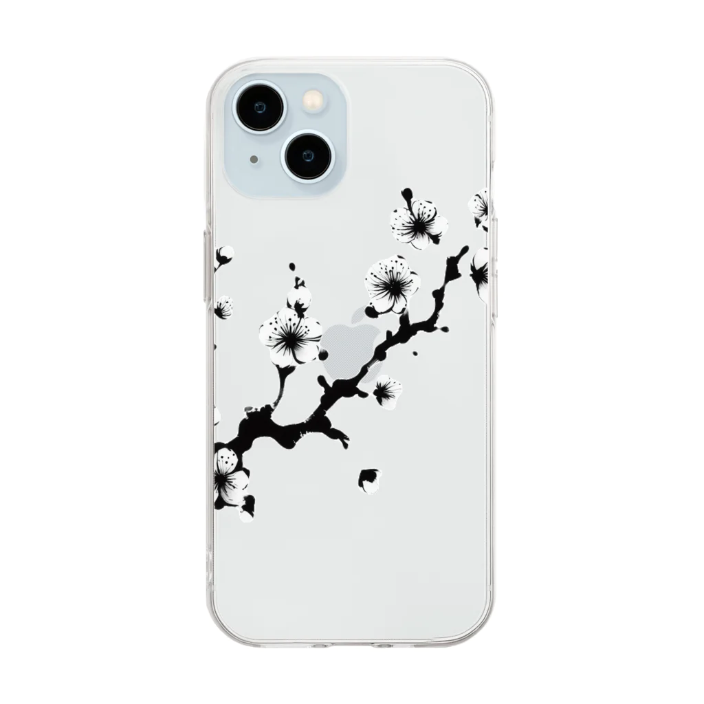 tenhou3の桜の木 Soft Clear Smartphone Case