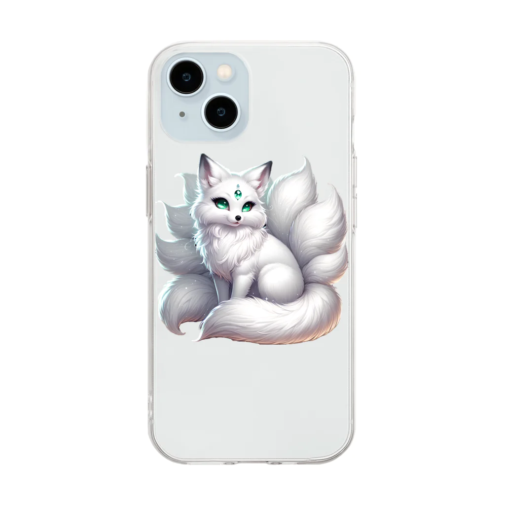 Nine-Tailed-Foxの九尾の狐・nine-tailed fox Soft Clear Smartphone Case