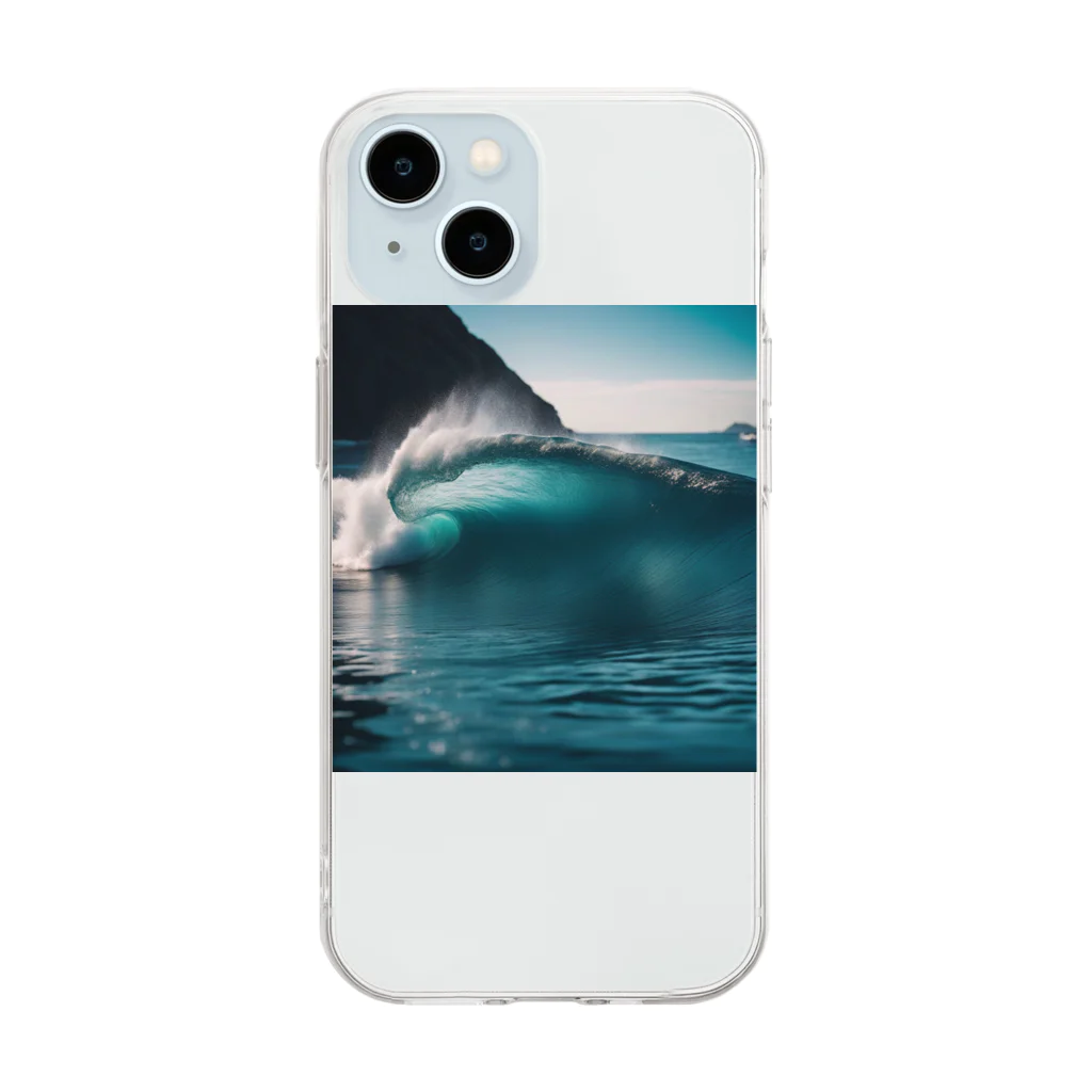 EddieのWAVES Soft Clear Smartphone Case