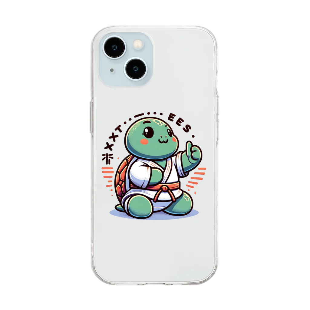 Mushikingの武道カメ Soft Clear Smartphone Case