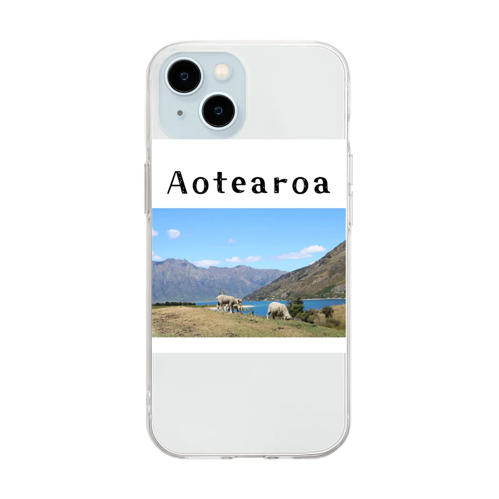 絶景の宝石箱のAotearoa　〜自然の宝石箱:ニュージランドより〜 Soft Clear Smartphone Case