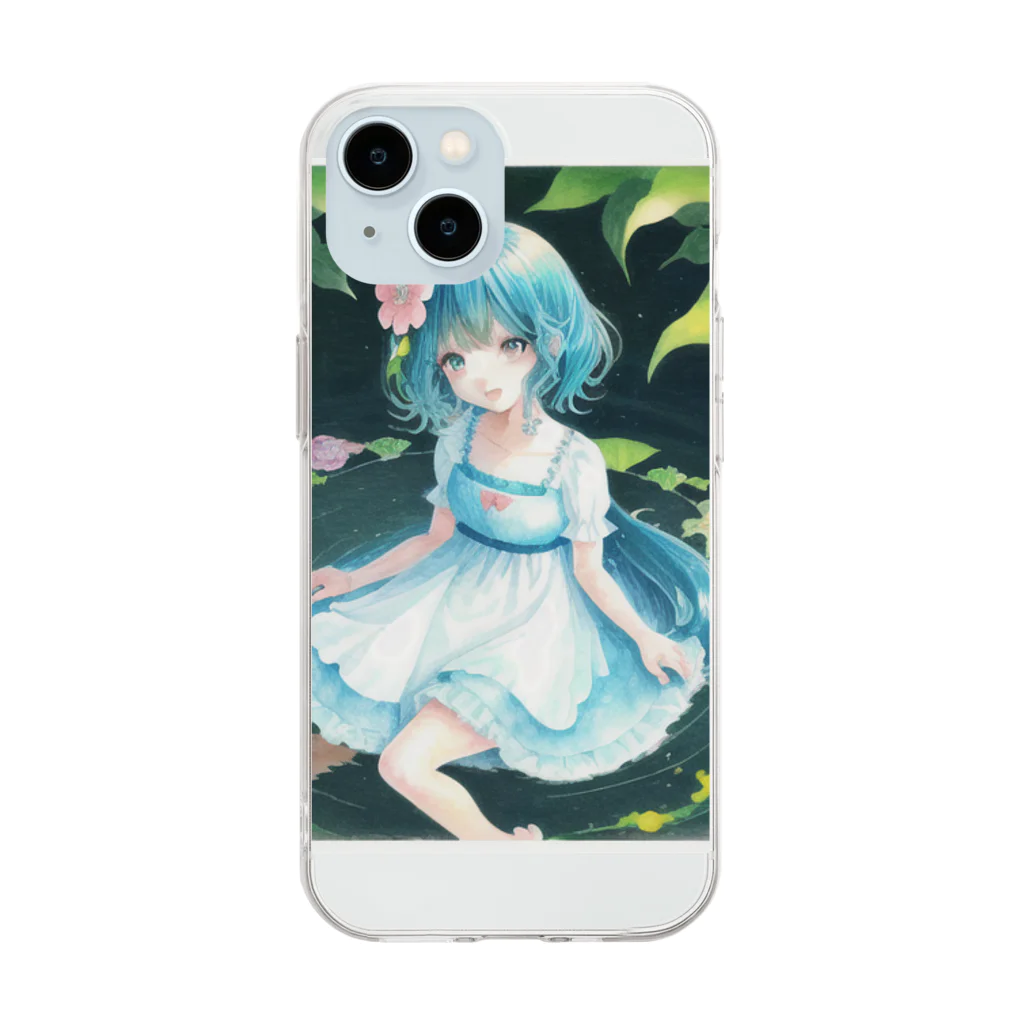 幻想少女の幻想少女、水遊び「壱」 Soft Clear Smartphone Case