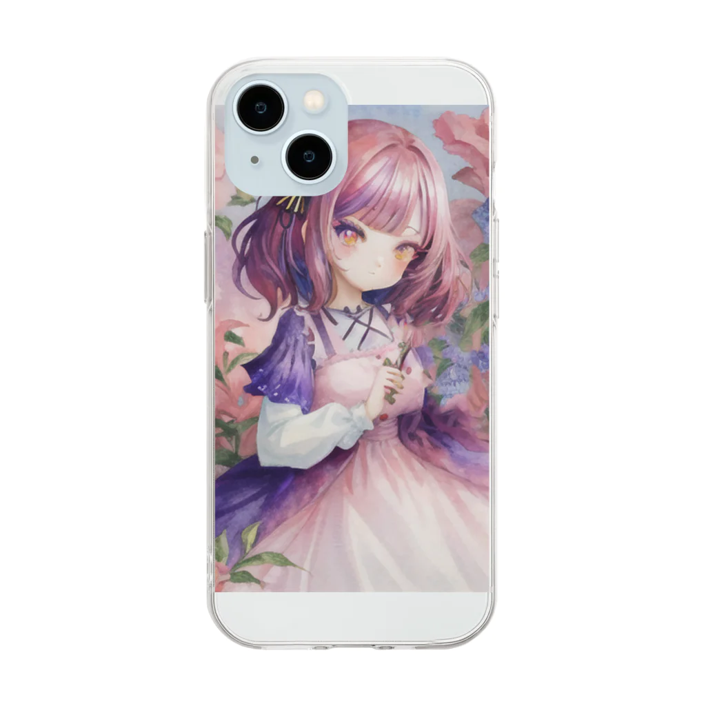 幻想少女の幻想少女、花「壱」 Soft Clear Smartphone Case