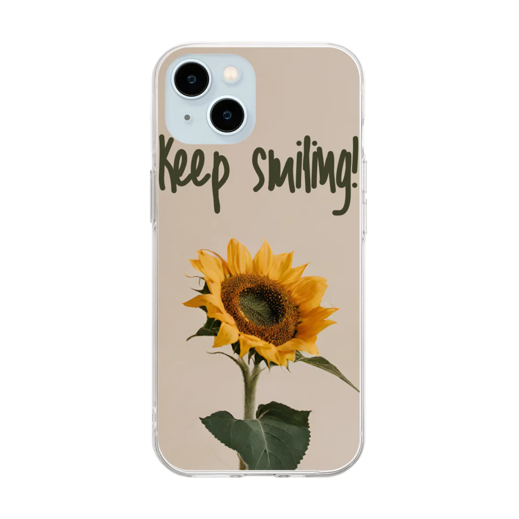 TILUのKeep smiling  Soft Clear Smartphone Case