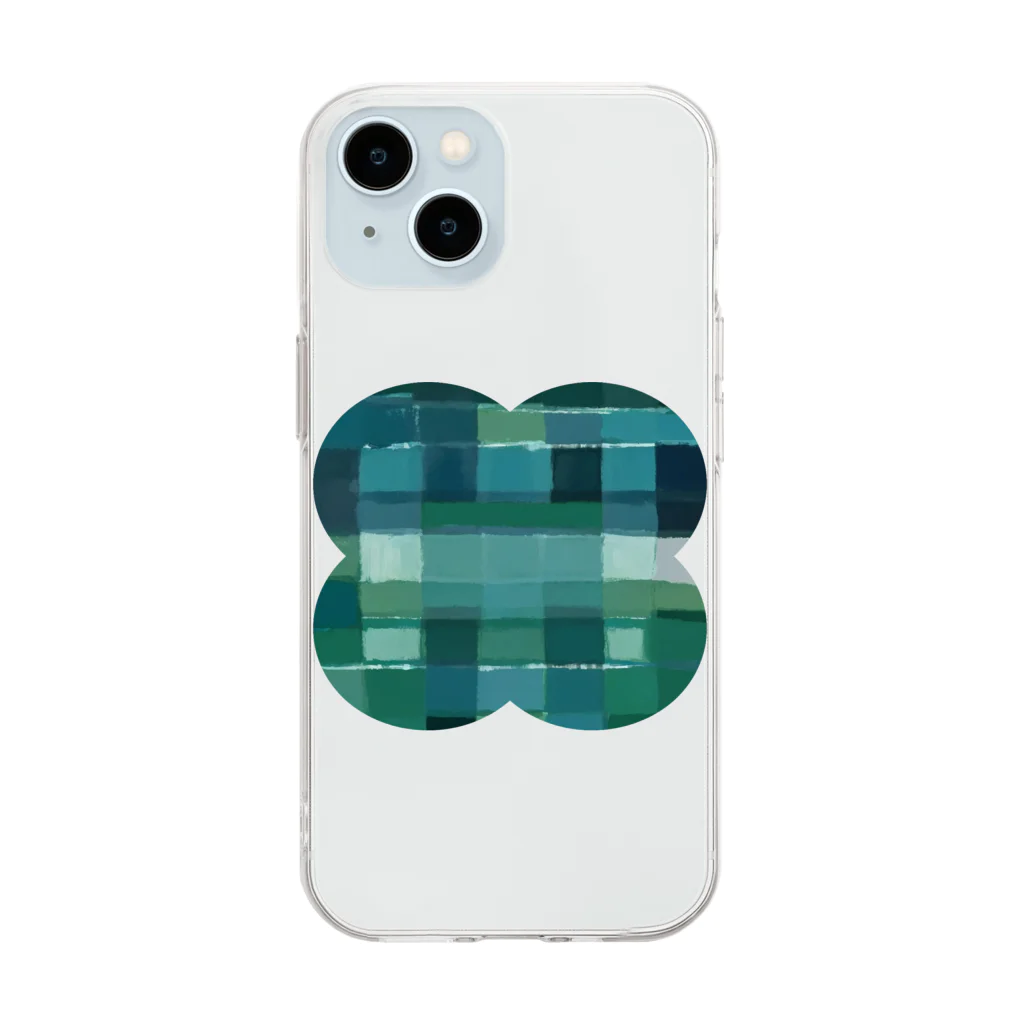 IntoDiamondの海　花４ Soft Clear Smartphone Case