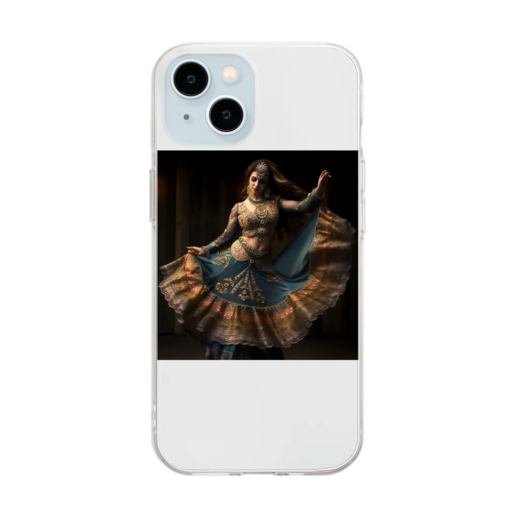 AQUAMETAVERSEの豪華な衣装ダンサーの踊りを披露　なでしこ1478 Soft Clear Smartphone Case