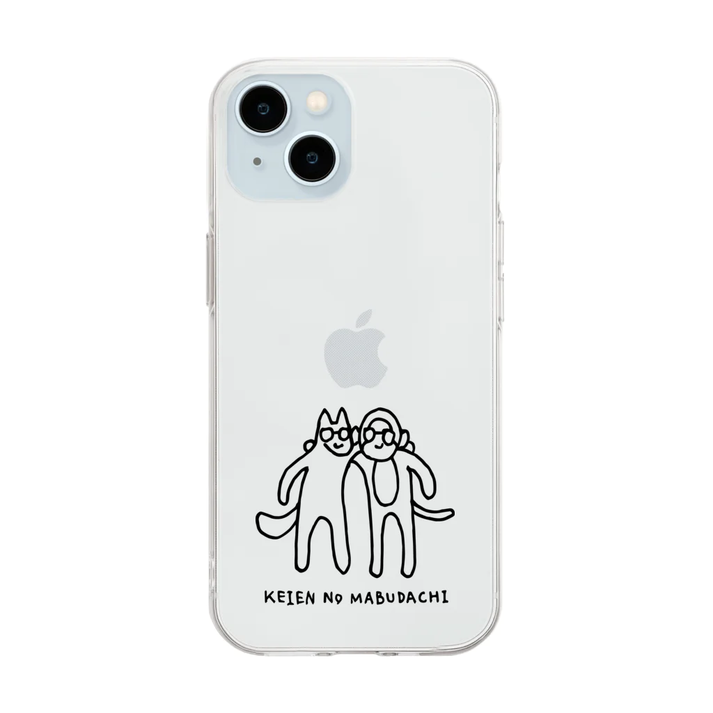 high-hiのKEIEN NO MABUDACHI Soft Clear Smartphone Case