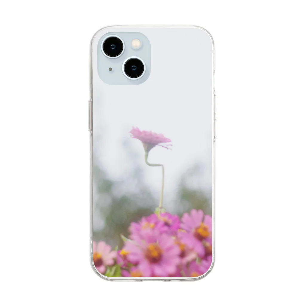 信号待ちのははとつむ Soft Clear Smartphone Case