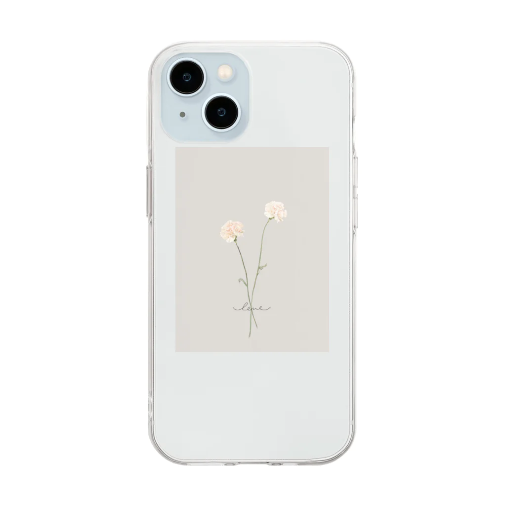 rilybiiの🍑 peach milk tea . Soft Clear Smartphone Case