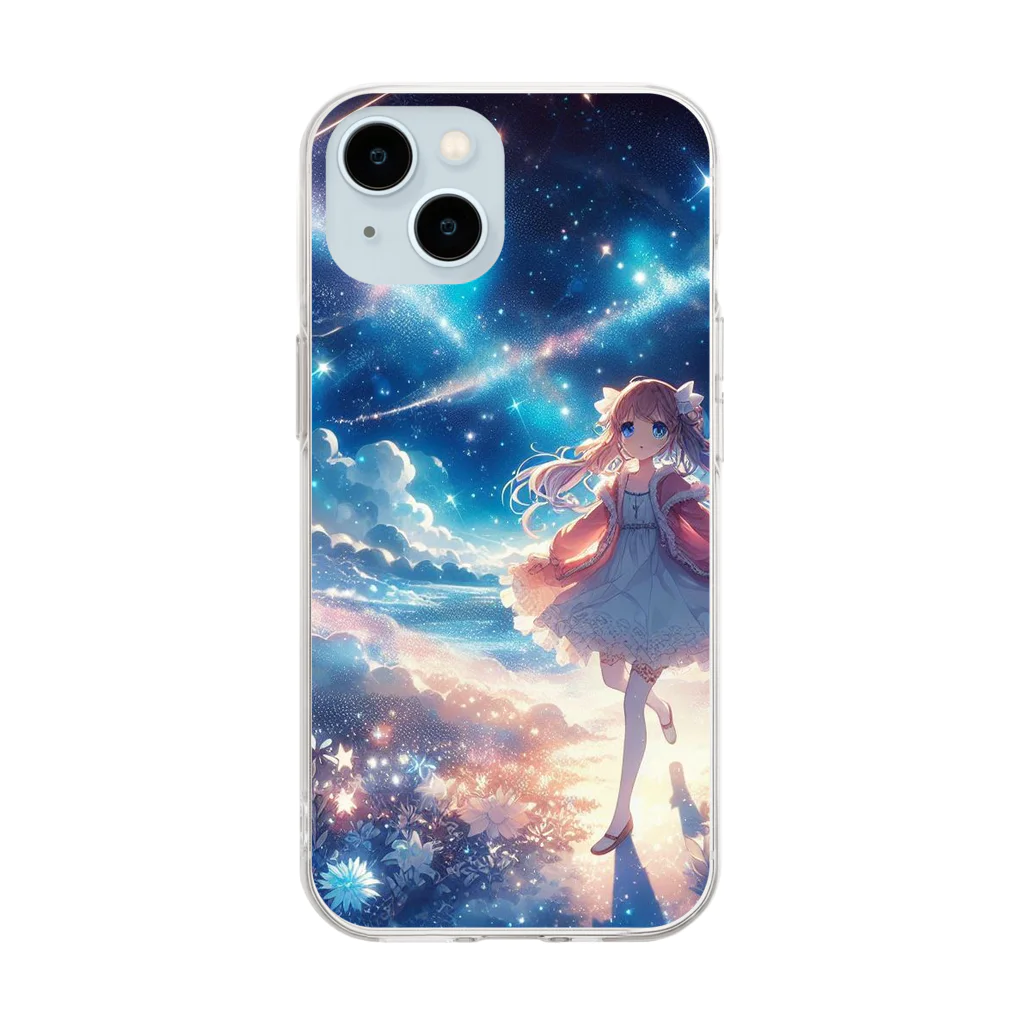 hikaru0124の星降る夜の舞踏会」 Soft Clear Smartphone Case